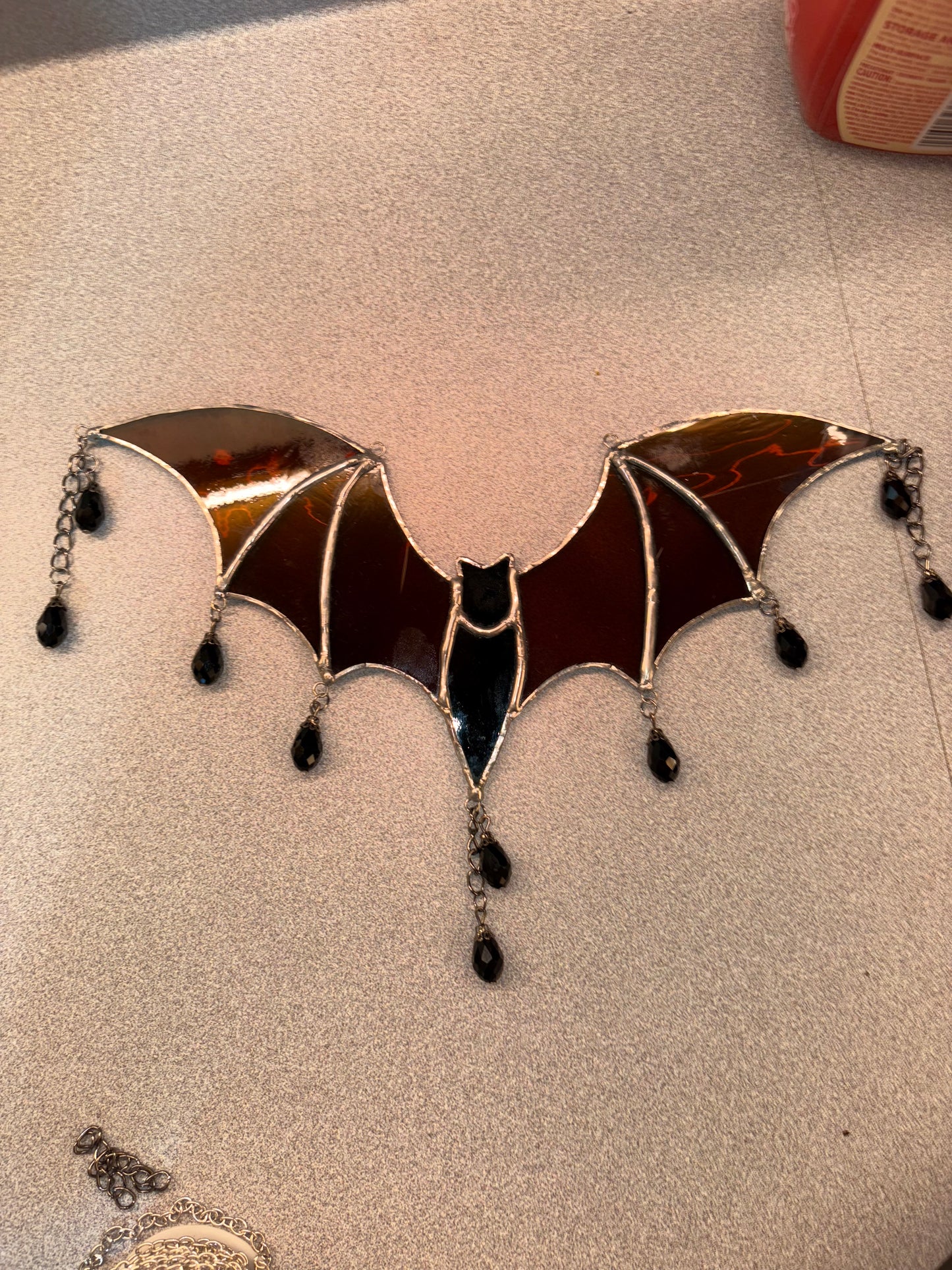 Stained glass bat